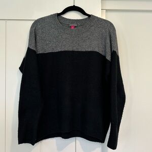 Vince Camuto grey and black sweater
